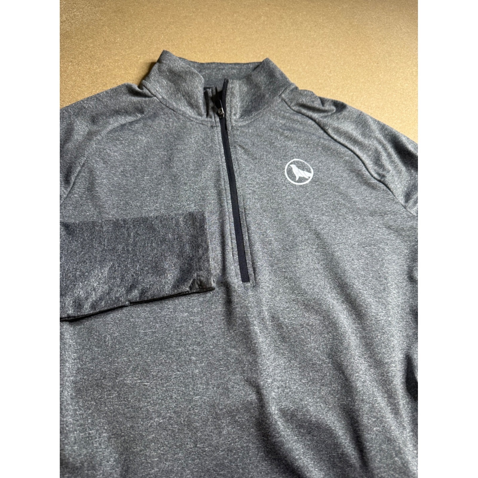 Polar Seal Heated Quarter Zip Pullover Womens Large Gray Usb Heated Active Top